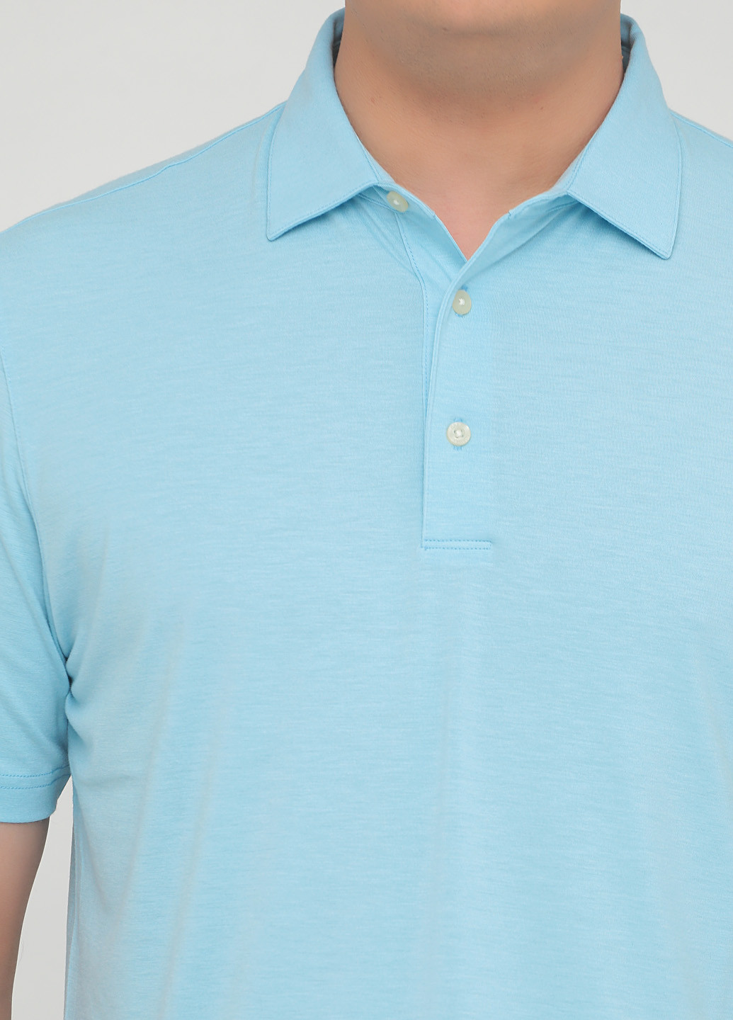 Голубой футболка-поло для мужчин Greg Norman меланжевая