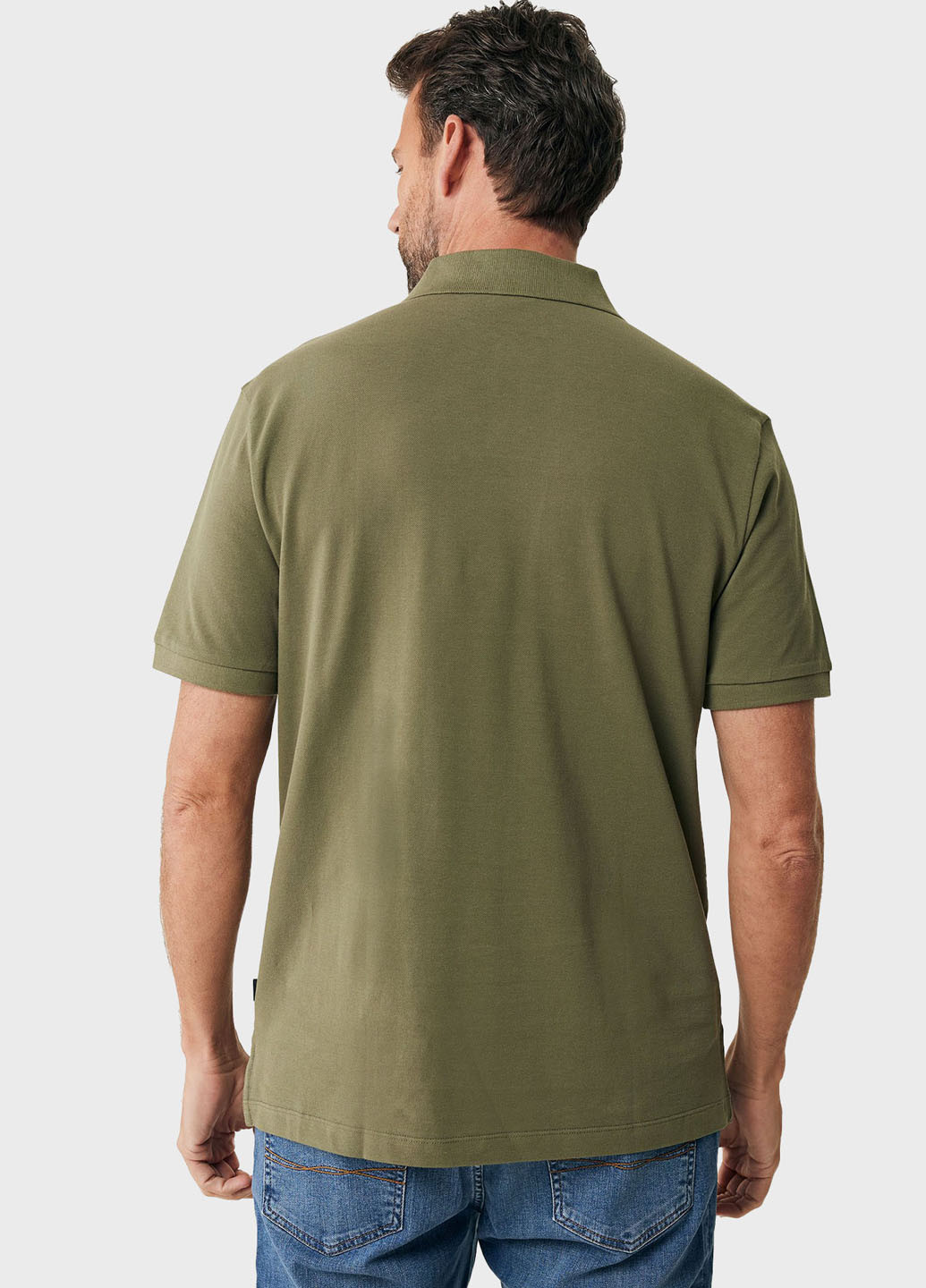 Оливковая футболка-поло для мужчин Mexx с логотипом