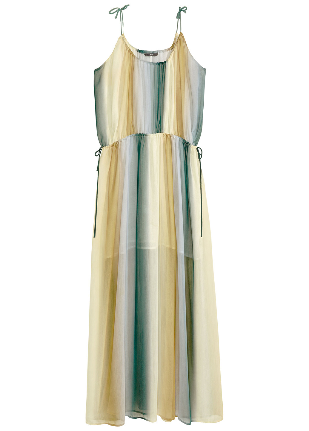 Комбинированное кэжуал платье H&M градиентное ("омбре")