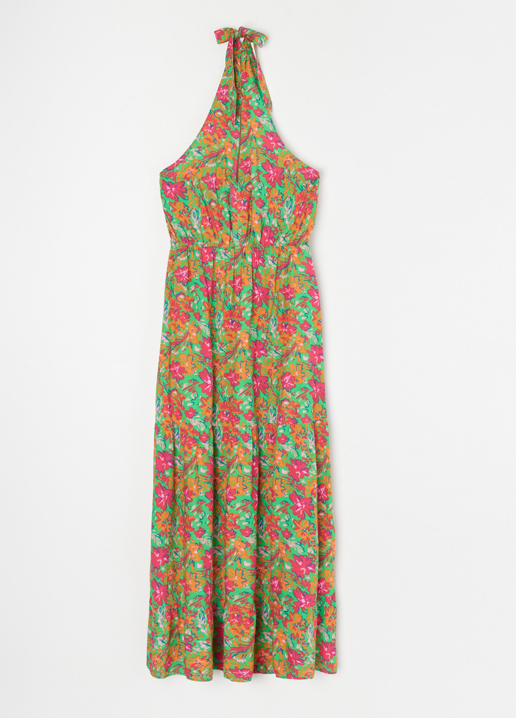 Комбінована кежуал сукня з відкритою спиною Sinsay з квітковим принтом