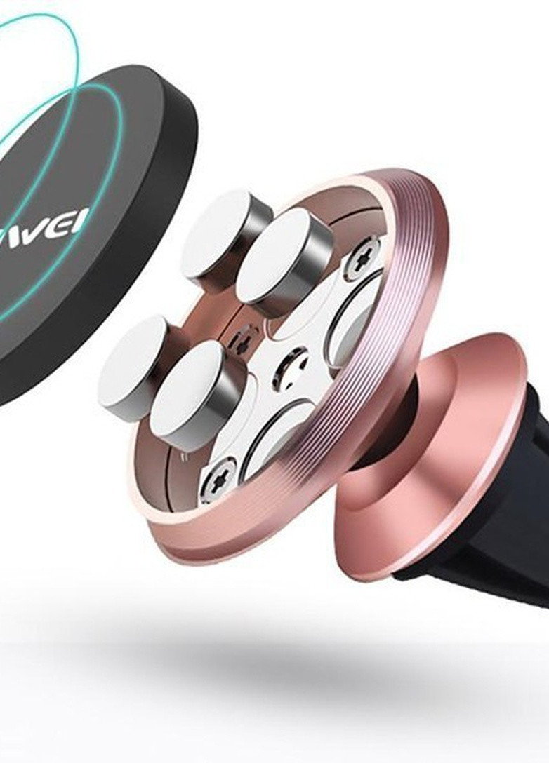 Автотримач X5 Air Vent Magnet 360 Degree Rotate Car Mount Holder Rose Gold Awei (225785911)