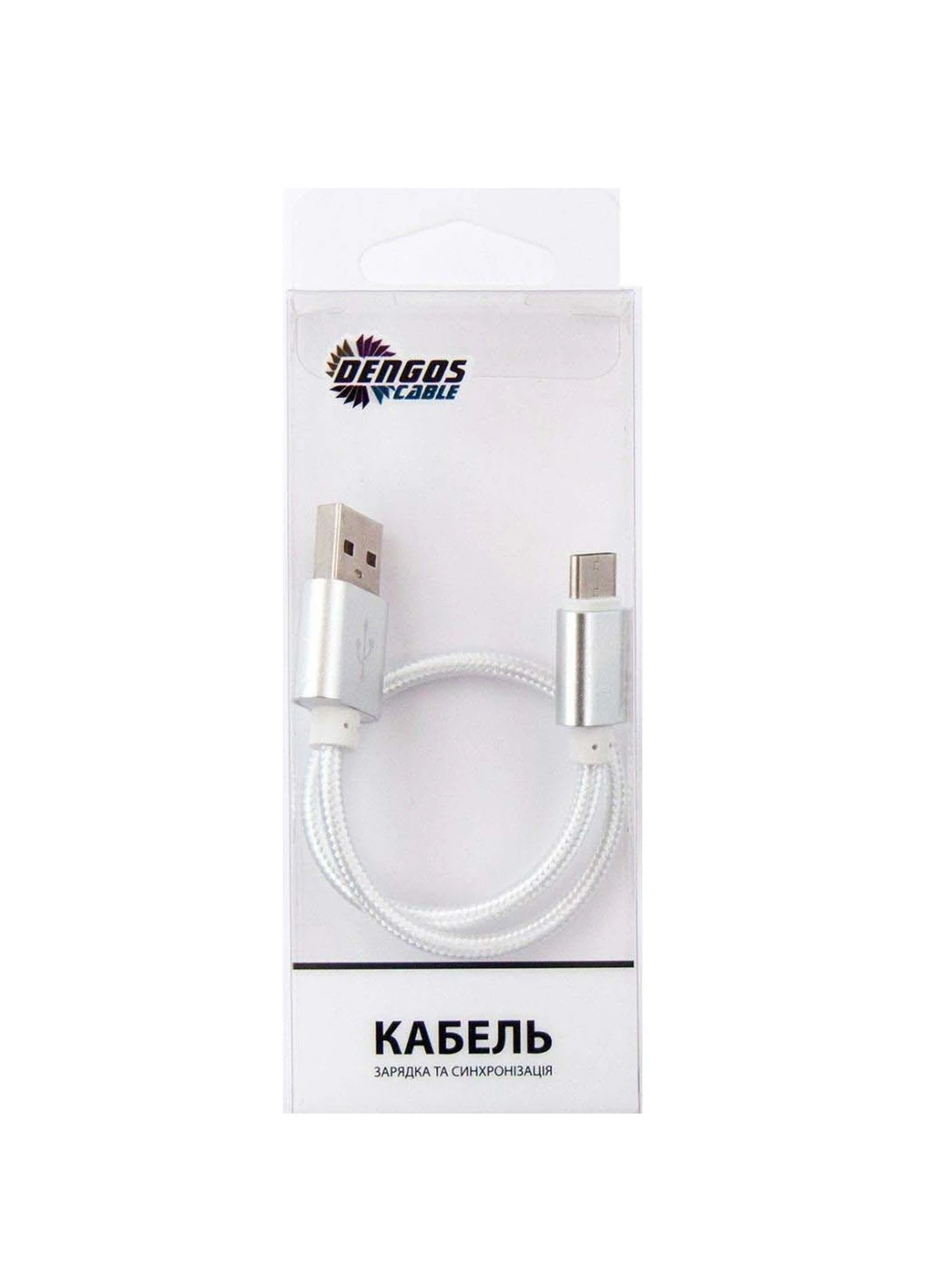 Дата кабель DENGOS NTK-TC-SHRT-WHITE (239381448)
