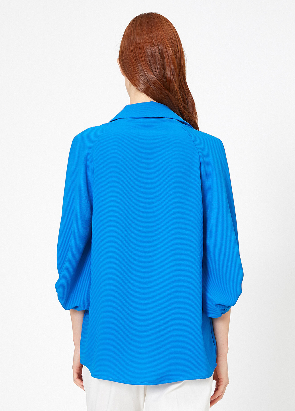 Темно-голубая демисезонная блуза KOTON