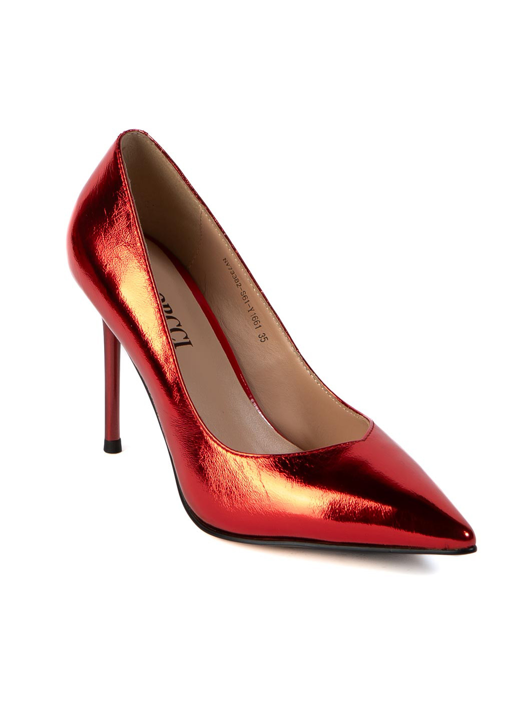 VIDORCCI Туфли лодочки красный з натуральная кожа, китай — демисезон (329864000)