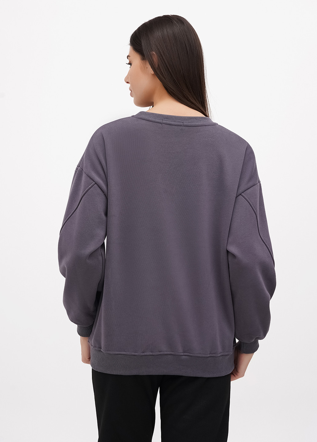 Темно-сірий світшот M&C напис без декору (305742395)