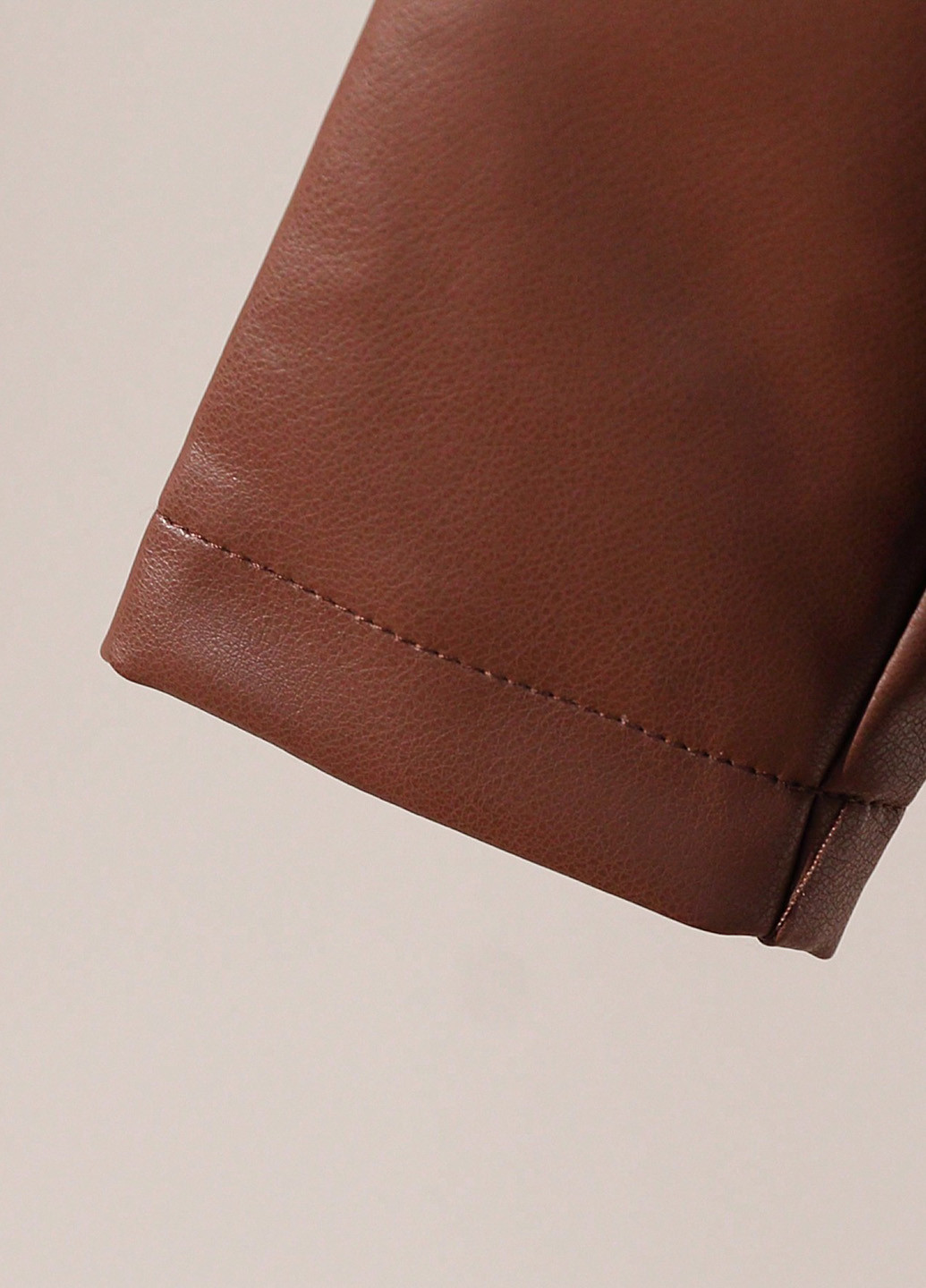 Коричневая демисезонная куртка косуха SHEIN