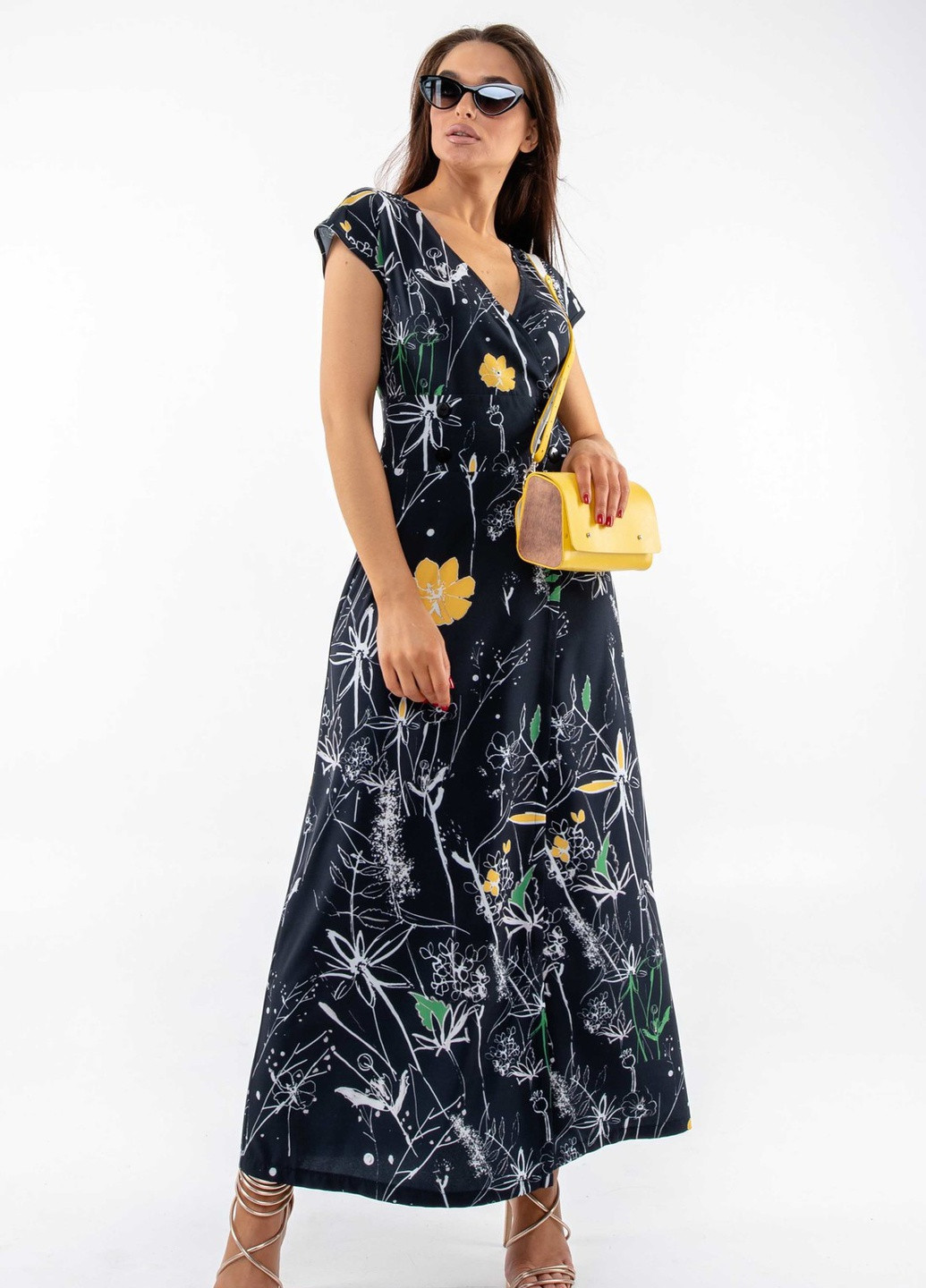 Черное кэжуал платье пэйтон пл 1220 черный Ри Мари однотонное