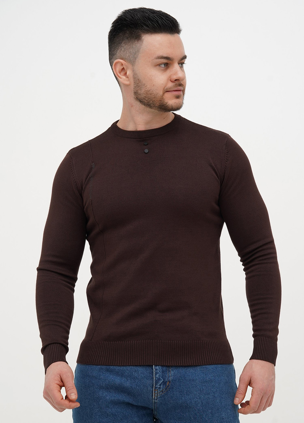 Коричневий демісезонний светр джемпер Trend Collection