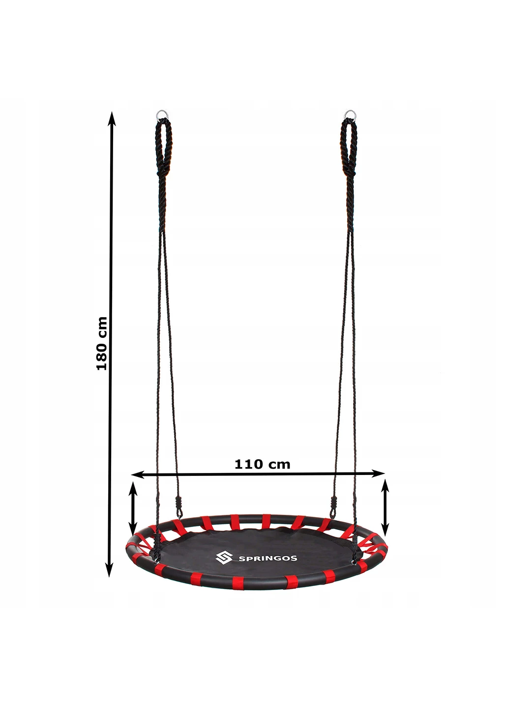 Гойдалки-гніздо 110х180 см Springos (252374511)
