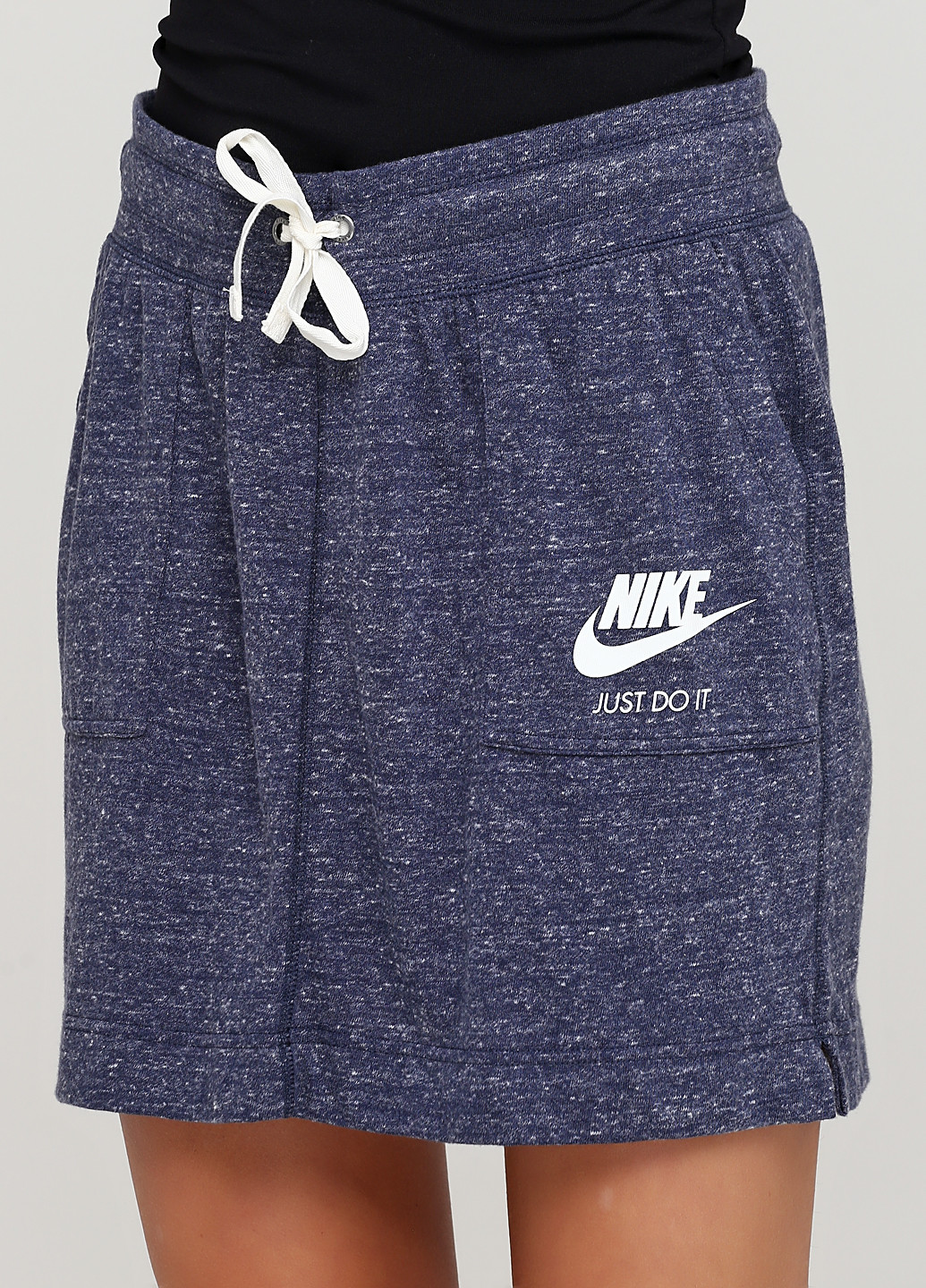 Синяя спортивная меланж юбка Nike а-силуэта (трапеция)