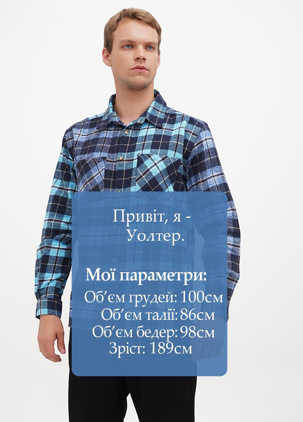 Синяя кэжуал рубашка в клетку Boohoo