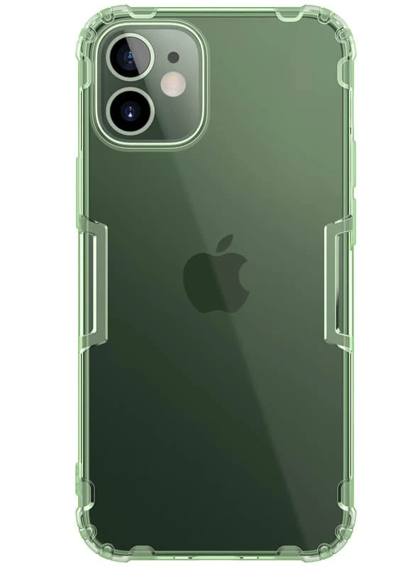 TPU чохол Nature Series для Apple iPhone 12 mini (5.4 ') Темно-зелений (прозорий) (is_00000038557_4) Nillkin (229726245)