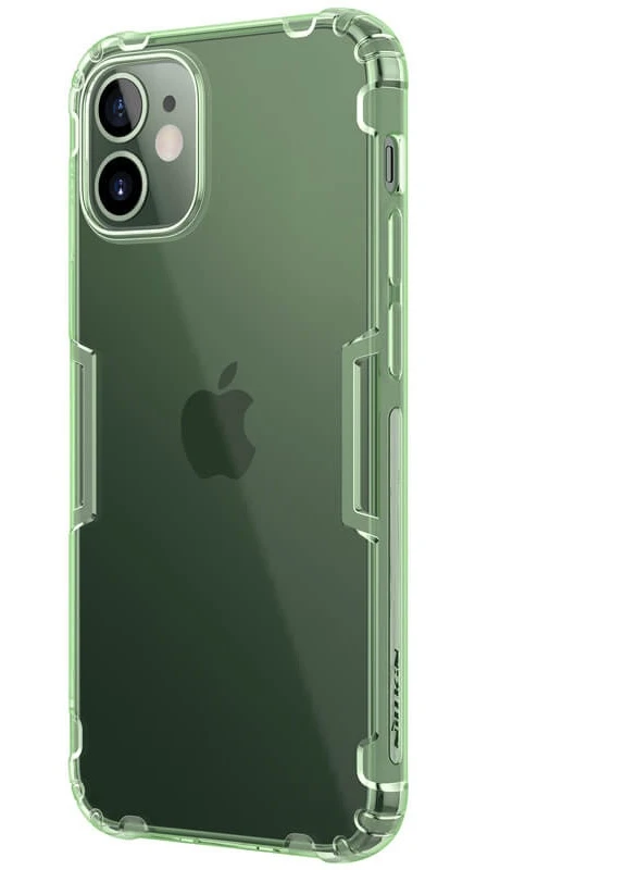 TPU чохол Nature Series для Apple iPhone 12 mini (5.4 ') Темно-зелений (прозорий) (is_00000038557_4) Nillkin (229726245)