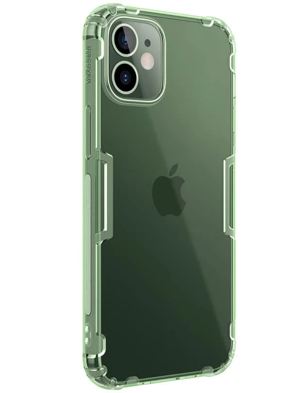 TPU чохол Nature Series для Apple iPhone 12 mini (5.4 ') Темно-зелений (прозорий) (is_00000038557_4) Nillkin (229726245)