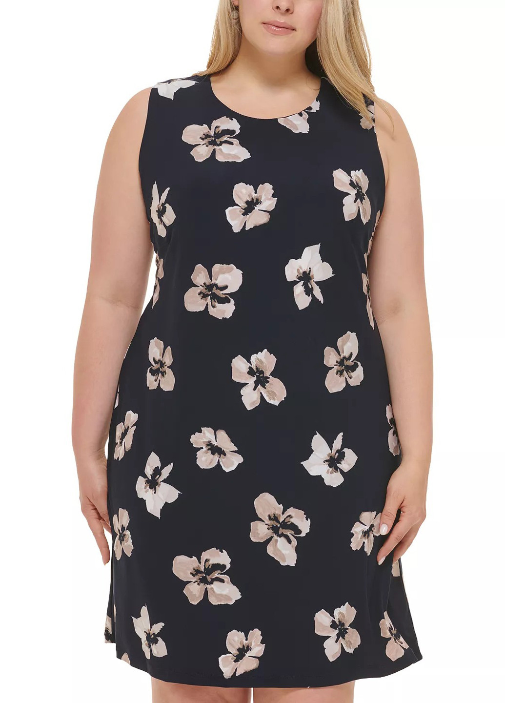 Синее кэжуал платье Tommy Hilfiger с цветочным принтом