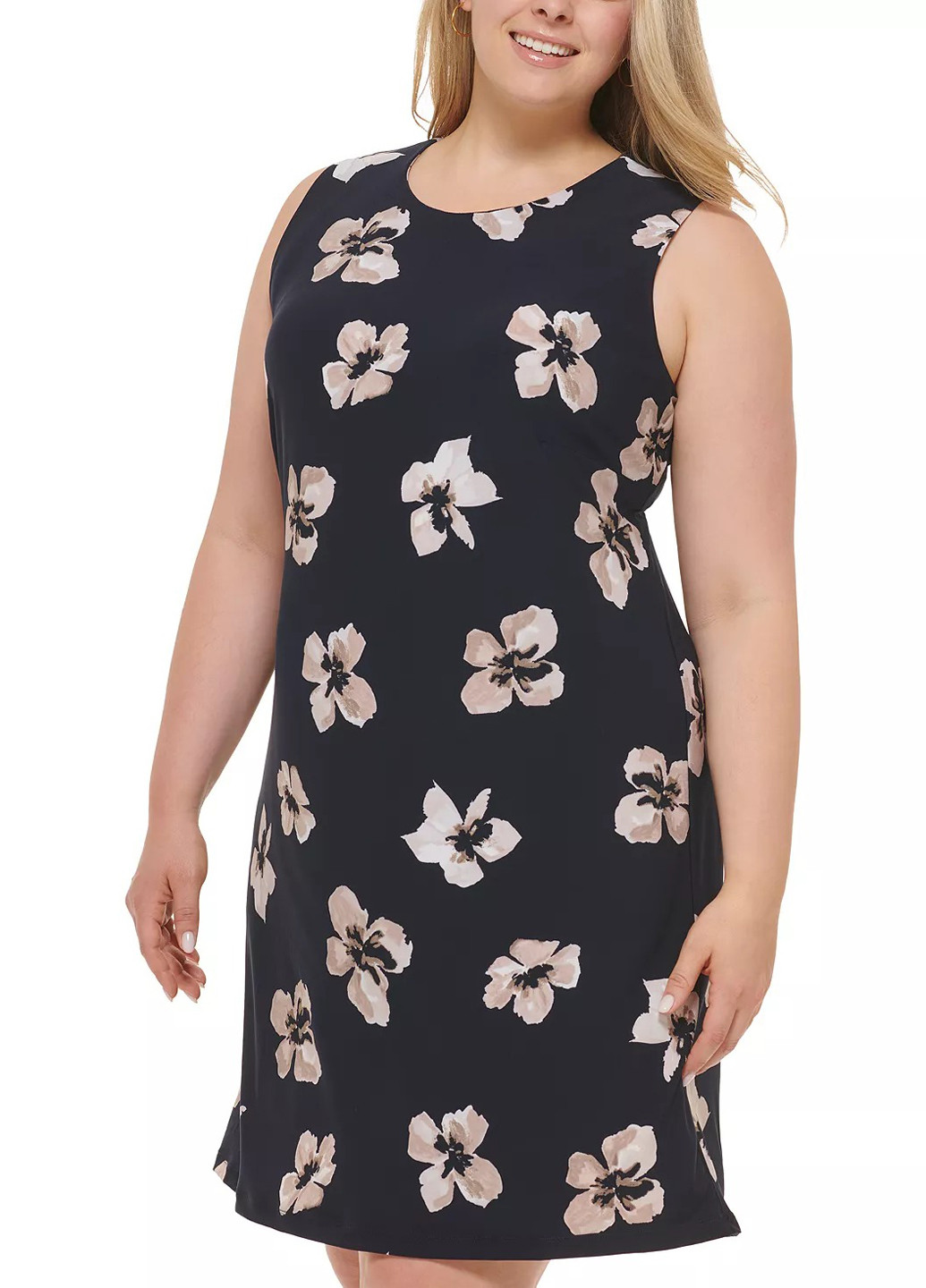 Синее кэжуал платье Tommy Hilfiger с цветочным принтом