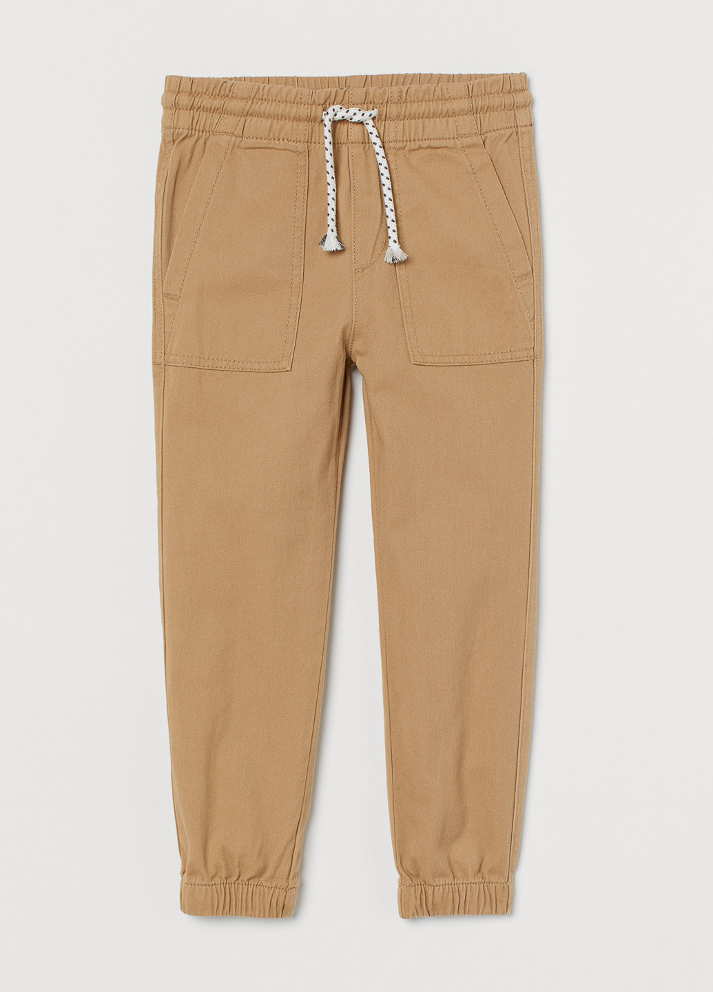 Бежевые кэжуал демисезонные брюки джоггеры H&M