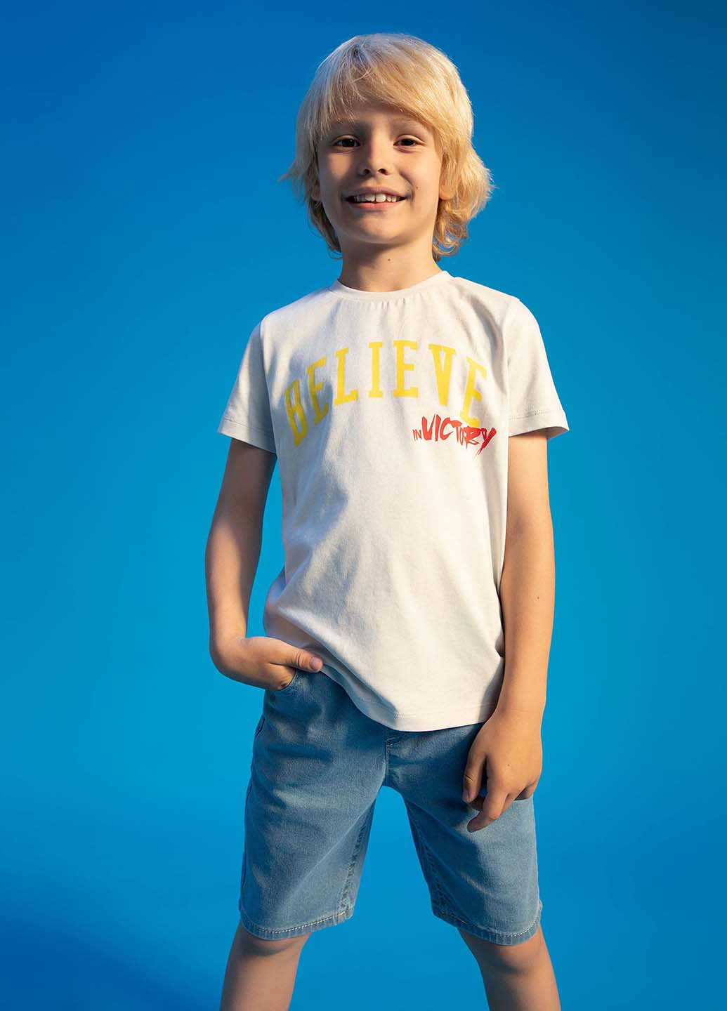 Біла літня футболка DeFacto