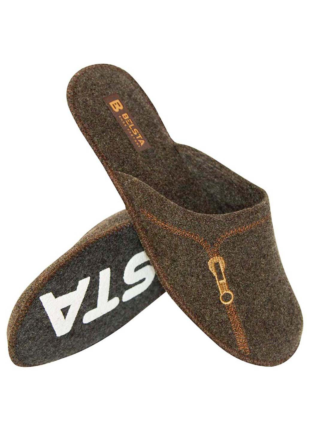 Коричневые тапочки Белста