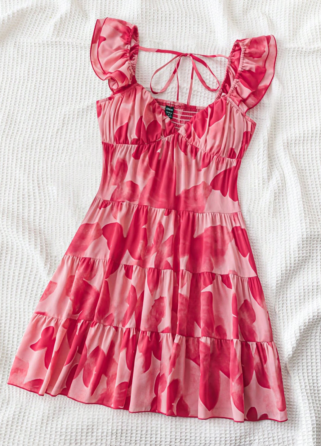 Комбінована кежуал сукня кльош SHEIN з абстрактним візерунком