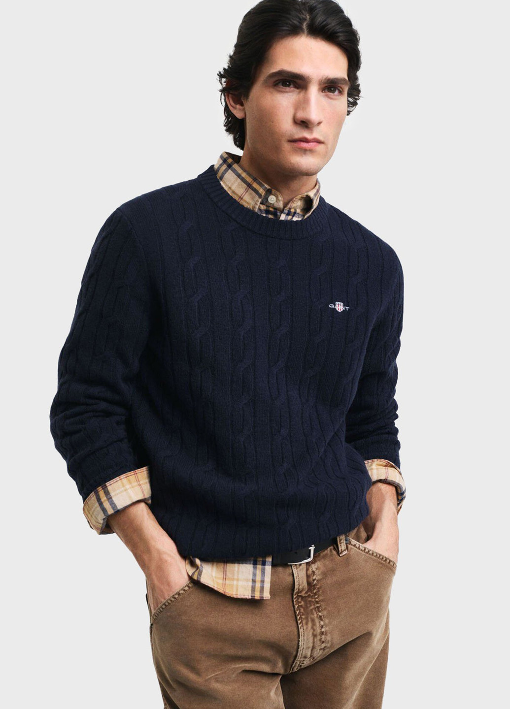 Синій зимовий светр джемпер Gant