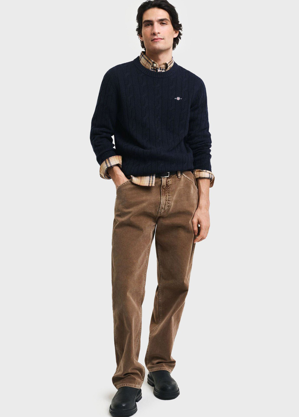 Синій зимовий светр джемпер Gant