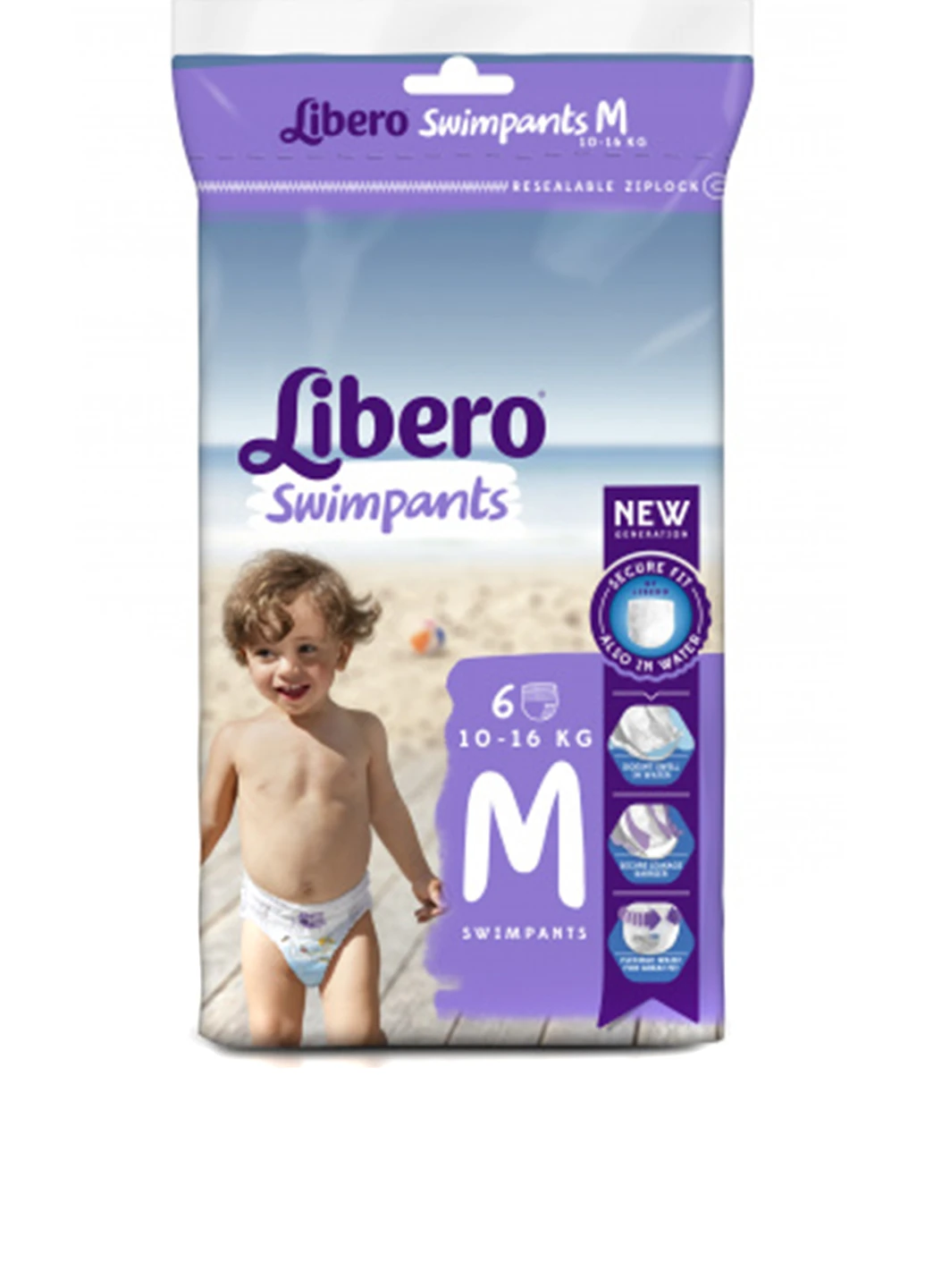 Подгузники-трусики Swimpants Medium (10-16 кг) Libero (213451000)