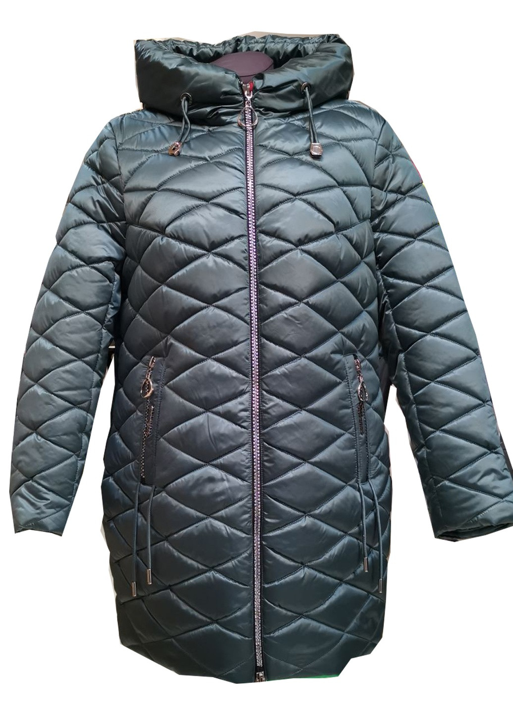 Изумрудный зимний Пуховик No Brand