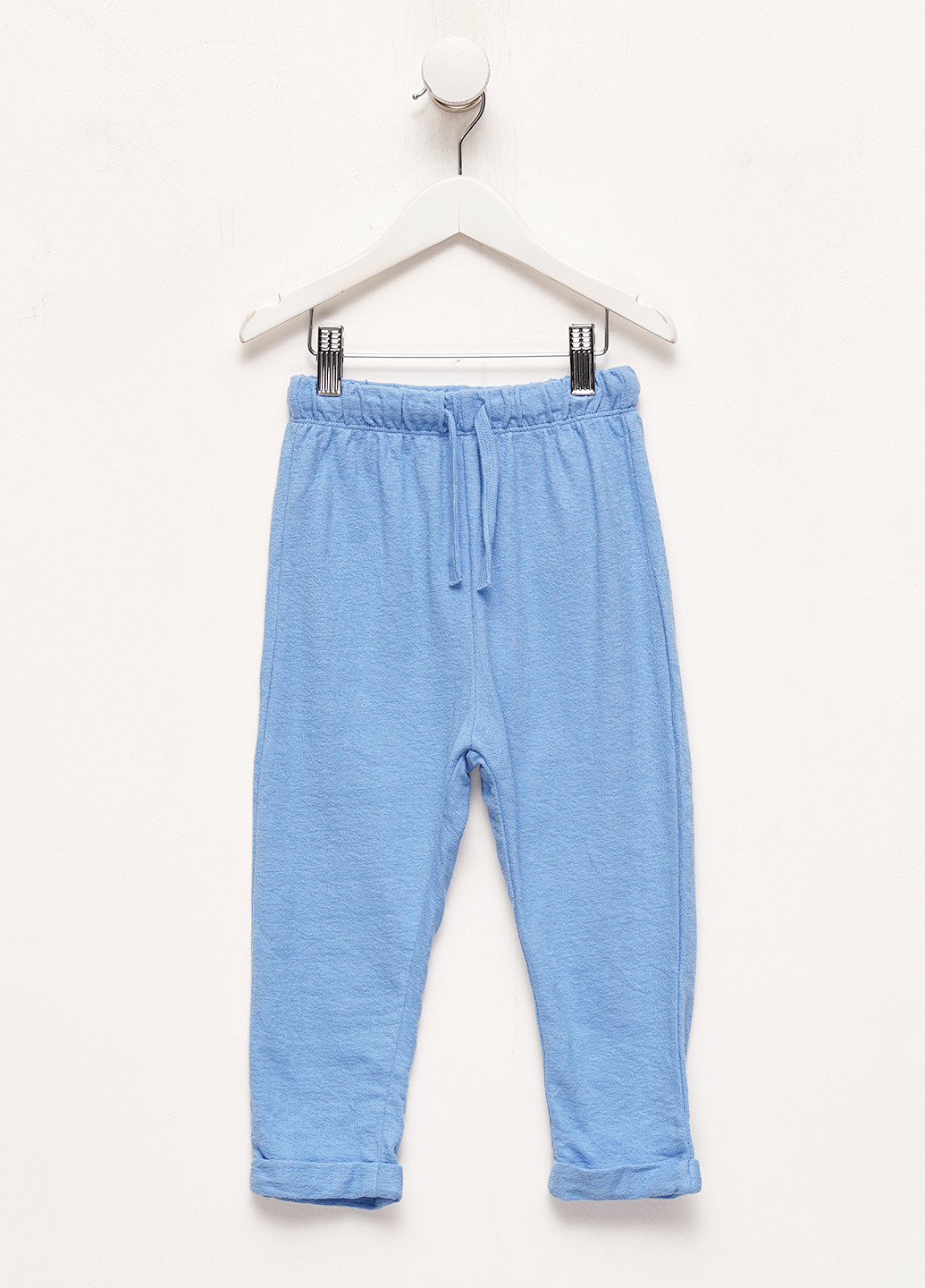 Голубые кэжуал демисезонные зауженные брюки H&M