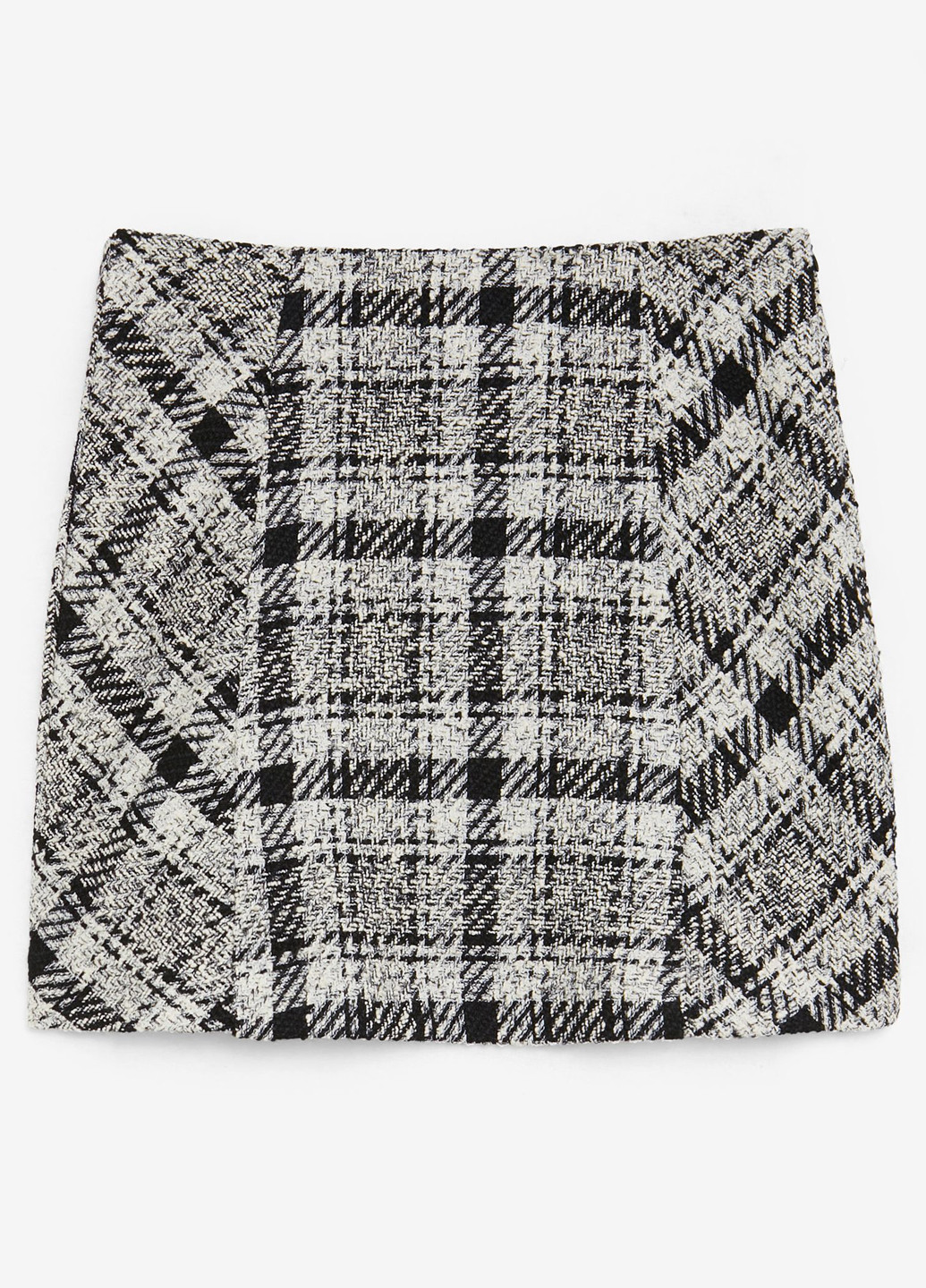 Черно-белая кэжуал в клетку юбка Jennyfer карандаш