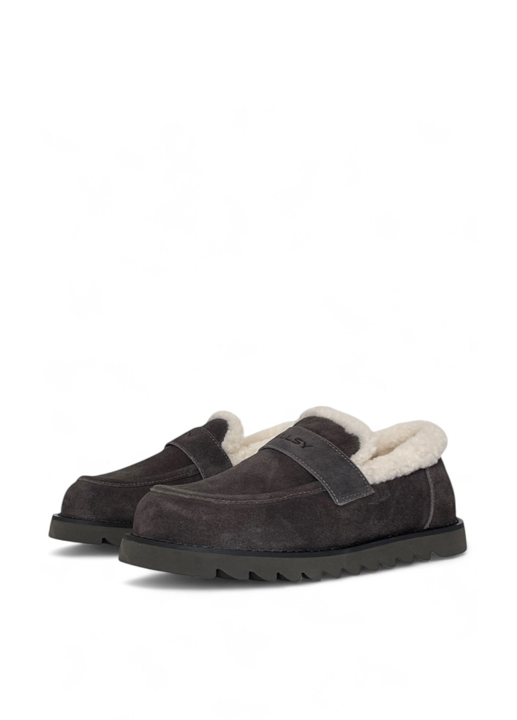 ALLSY Туфли темно-серый з натуральная замша, китай — зима (361427717)