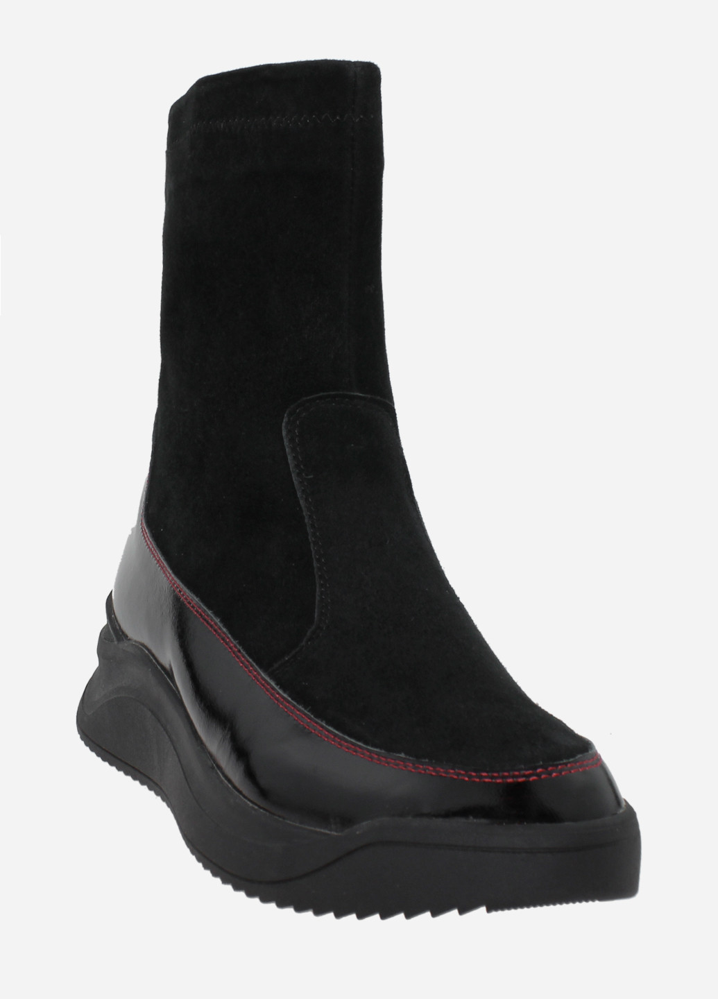Зимние ботинки re2688-11 черный El passo из натуральной замши