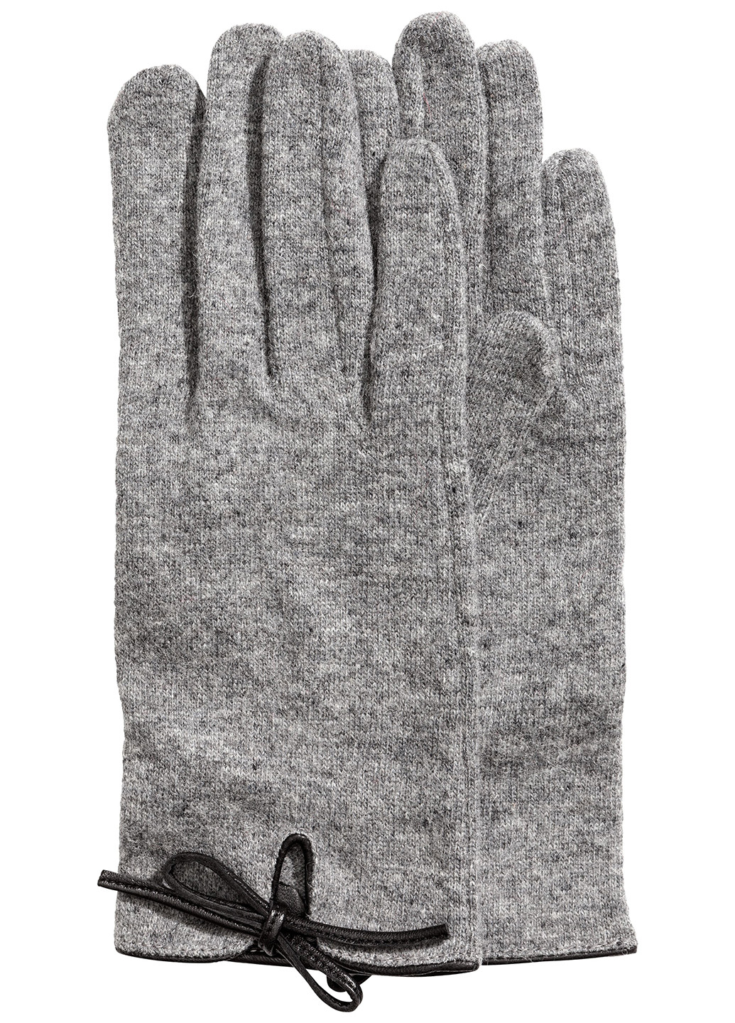 Перчатки H&M меланжи серые кэжуалы шерсть
