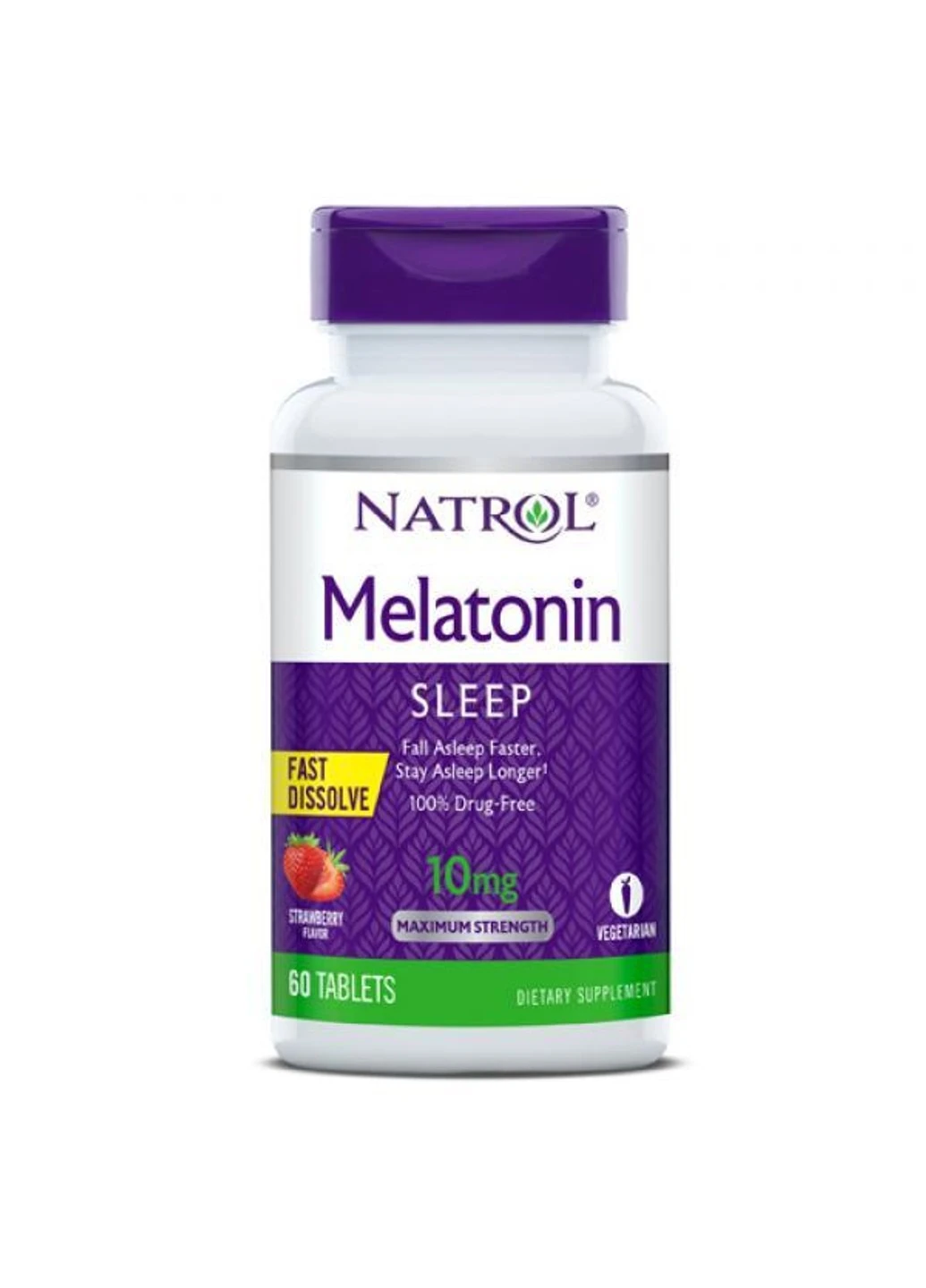 Мелатонін Melatonin Fast Dissolve 10 mg - 60 tabs натролит Citrus Natrol (255408745)
