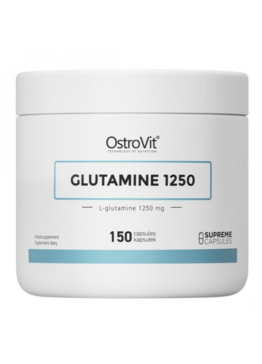 Комплекс аминокислот BCAA + Glutamin 1250 mg 300 капсул Ostrovit (255362028)