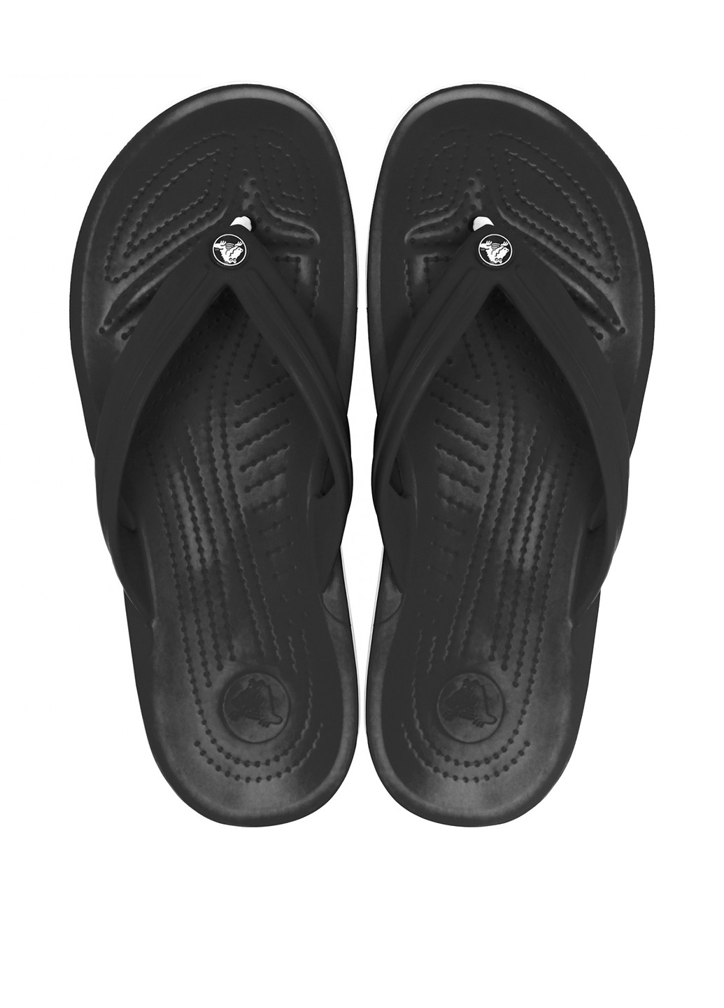 Черные пляжные вьетнамки Crocs