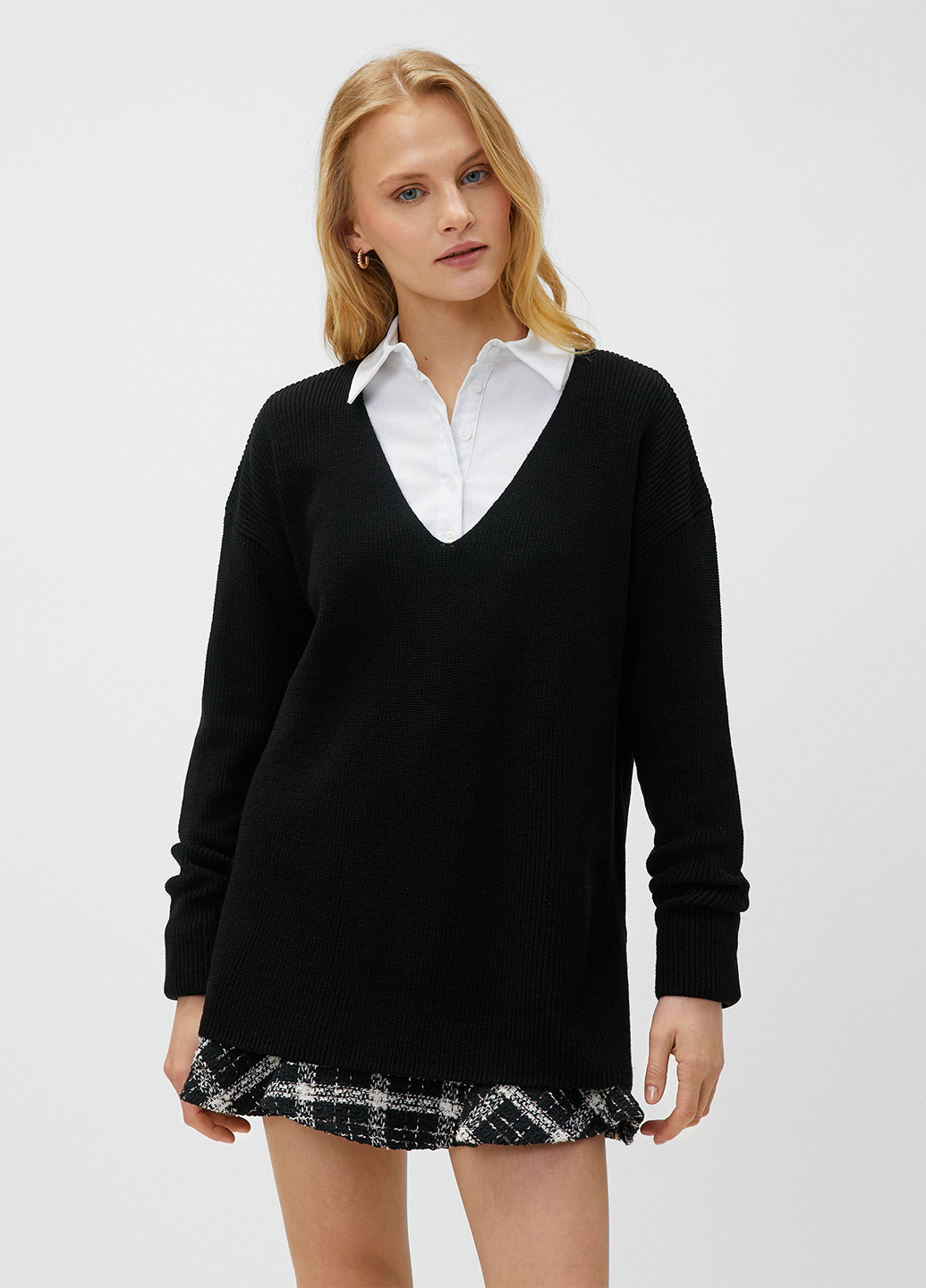 Чорний демісезонний пуловер пуловер KOTON