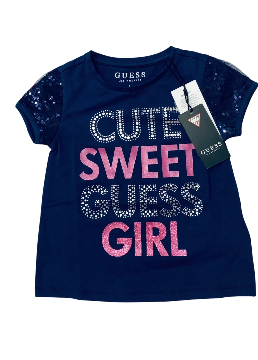Синяя футболка Guess