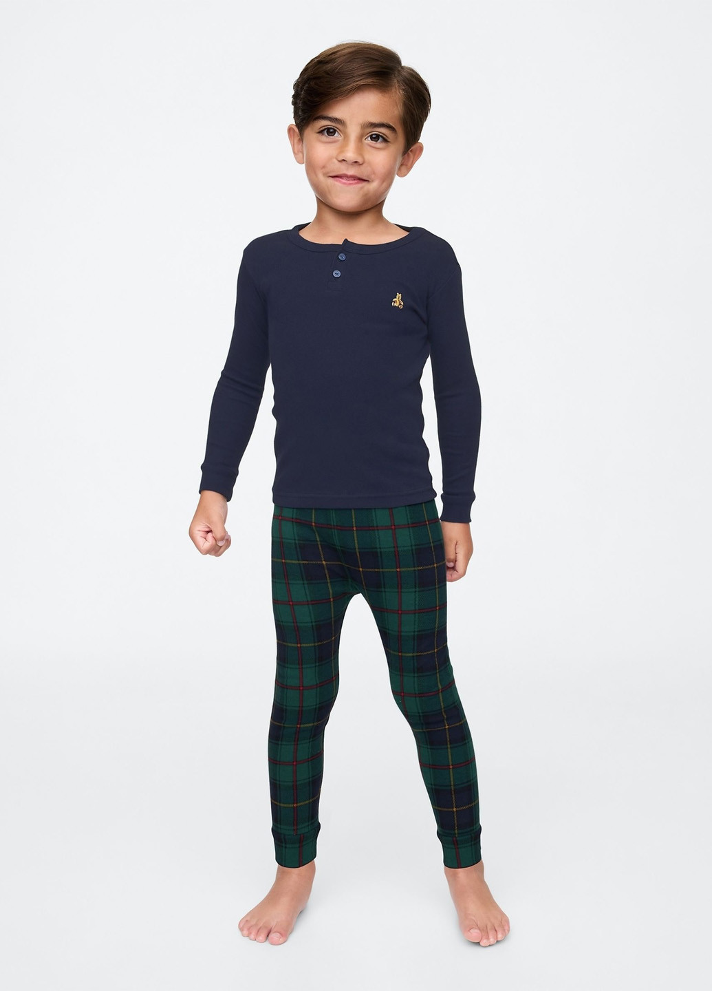 Синя всесезон піжама (лонгслів, штани) лонгслів + брюки Gap