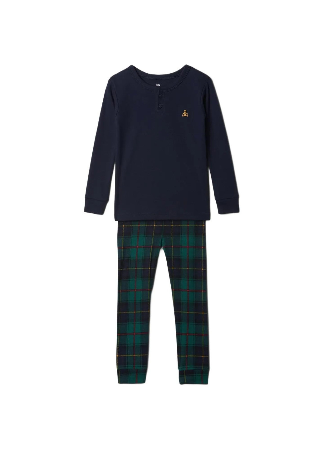 Синя всесезон піжама (лонгслів, штани) лонгслів + брюки Gap