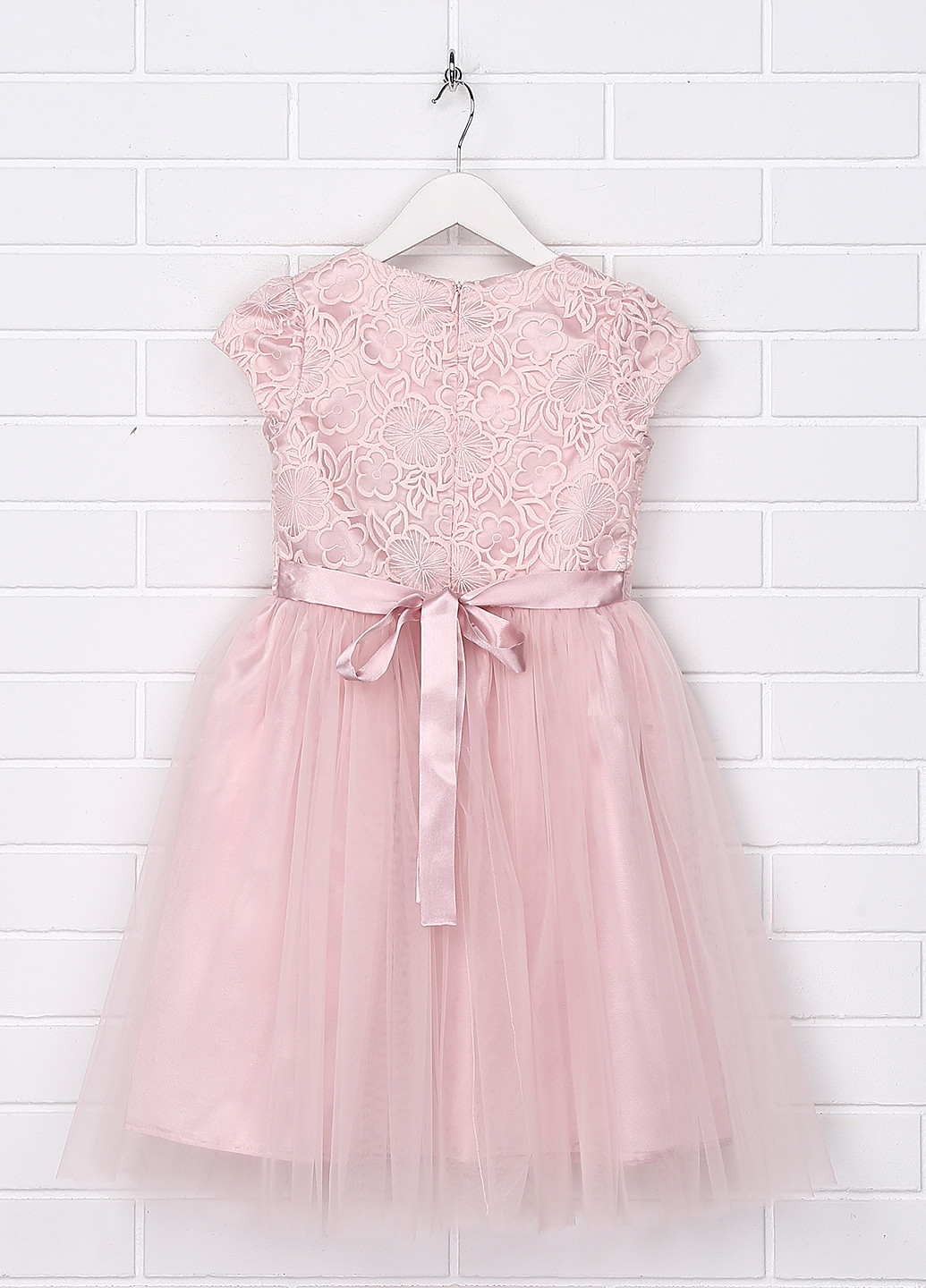 Розовое праздничный платье с посадкой по талии Sasha фактурное