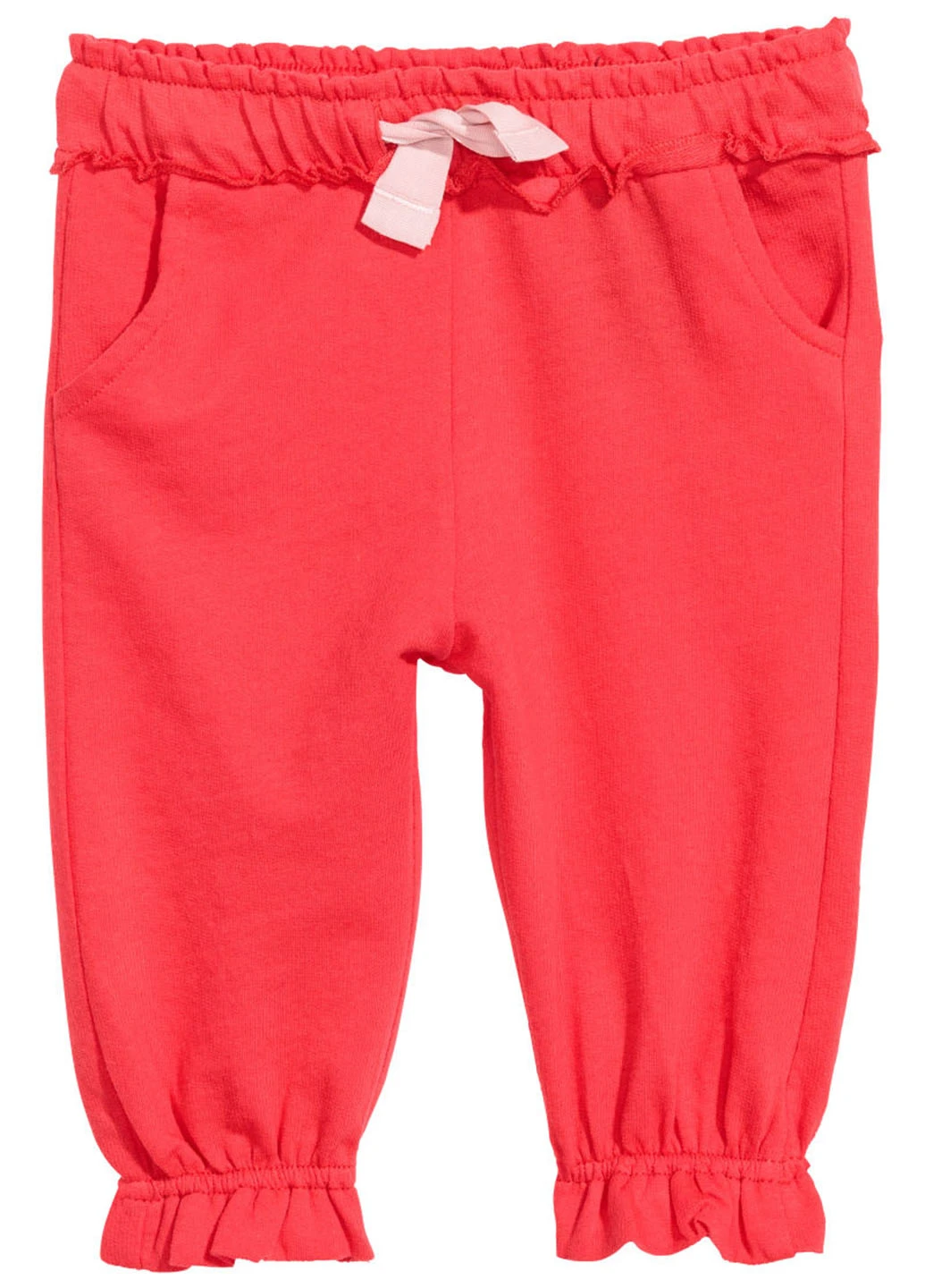 Коралловые домашние демисезонные брюки H&M