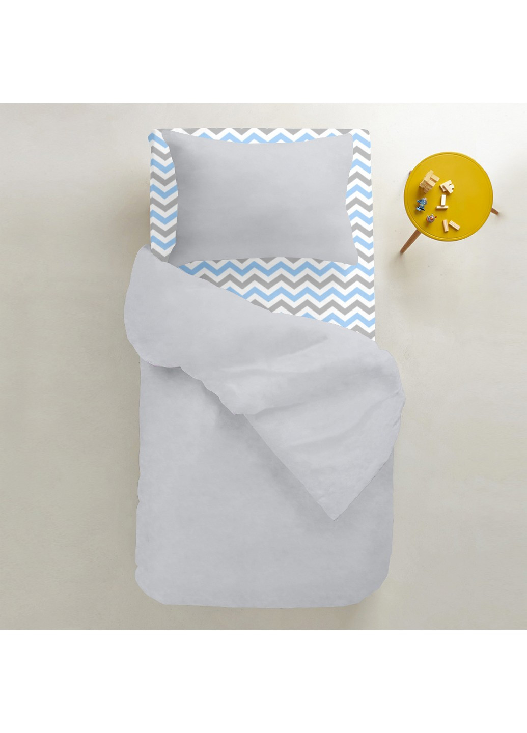 Комплект детского постельного белья RANFORS GREY ZIGZAG GREY BLUE Cosas (251110843)