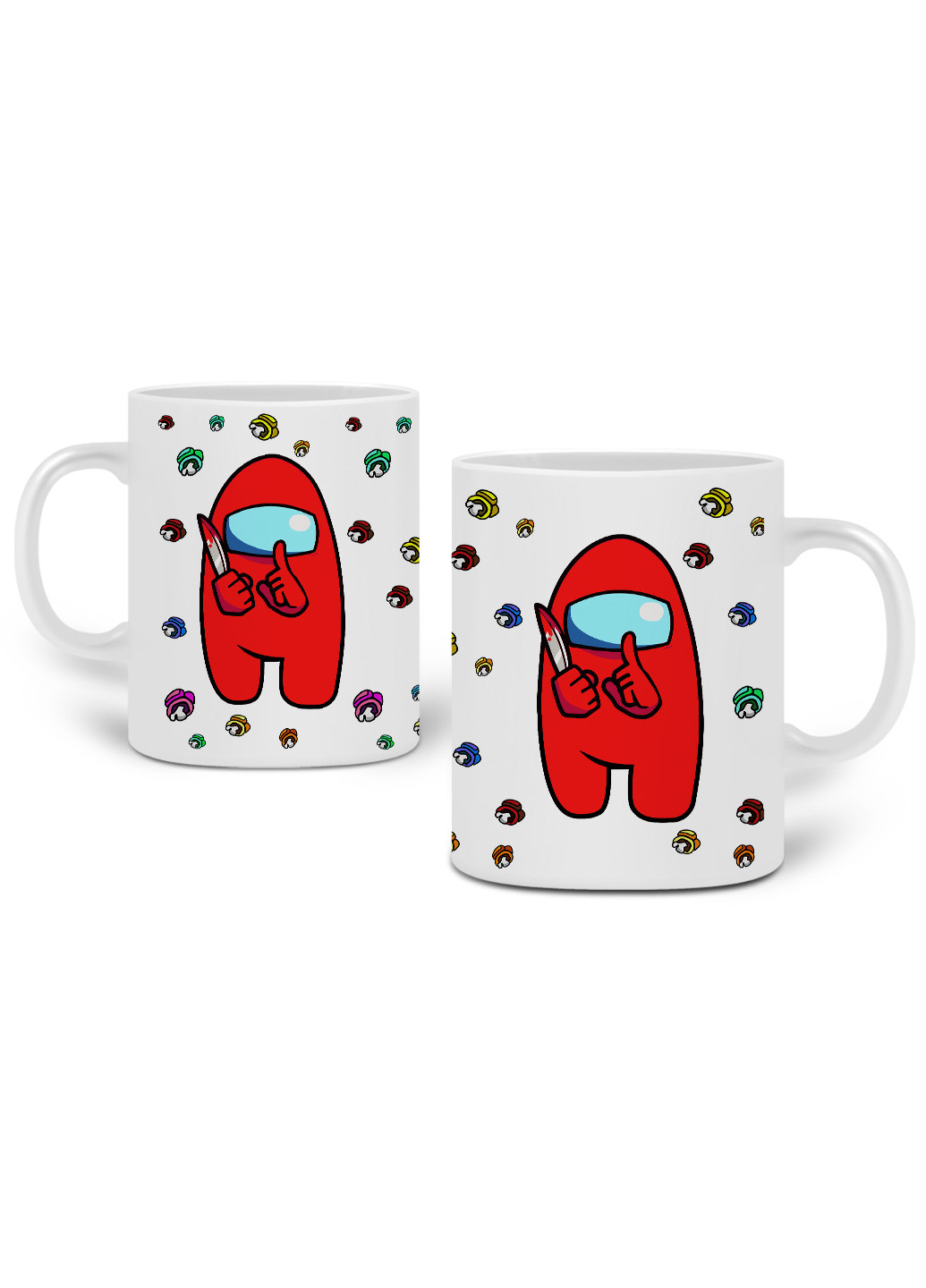 Кружка Амонг Ас Червоний (Among Us Red) 330 мл горнятко керамічне (20259-2417) MobiPrint (219777546)