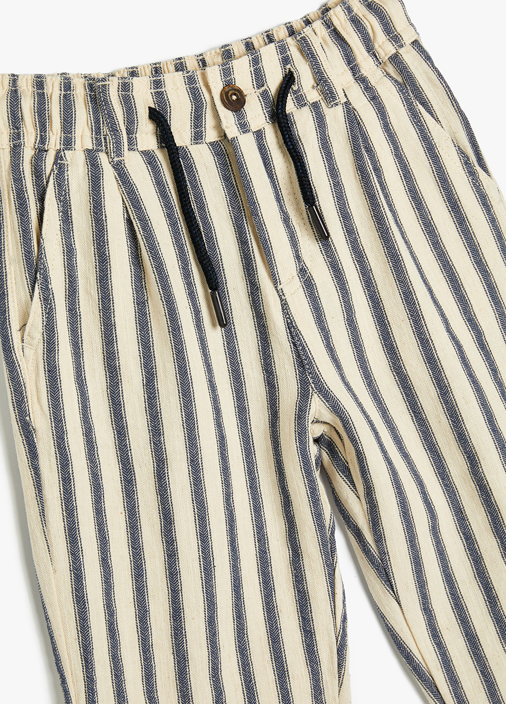 Светло-бежевые кэжуал демисезонные брюки зауженные KOTON