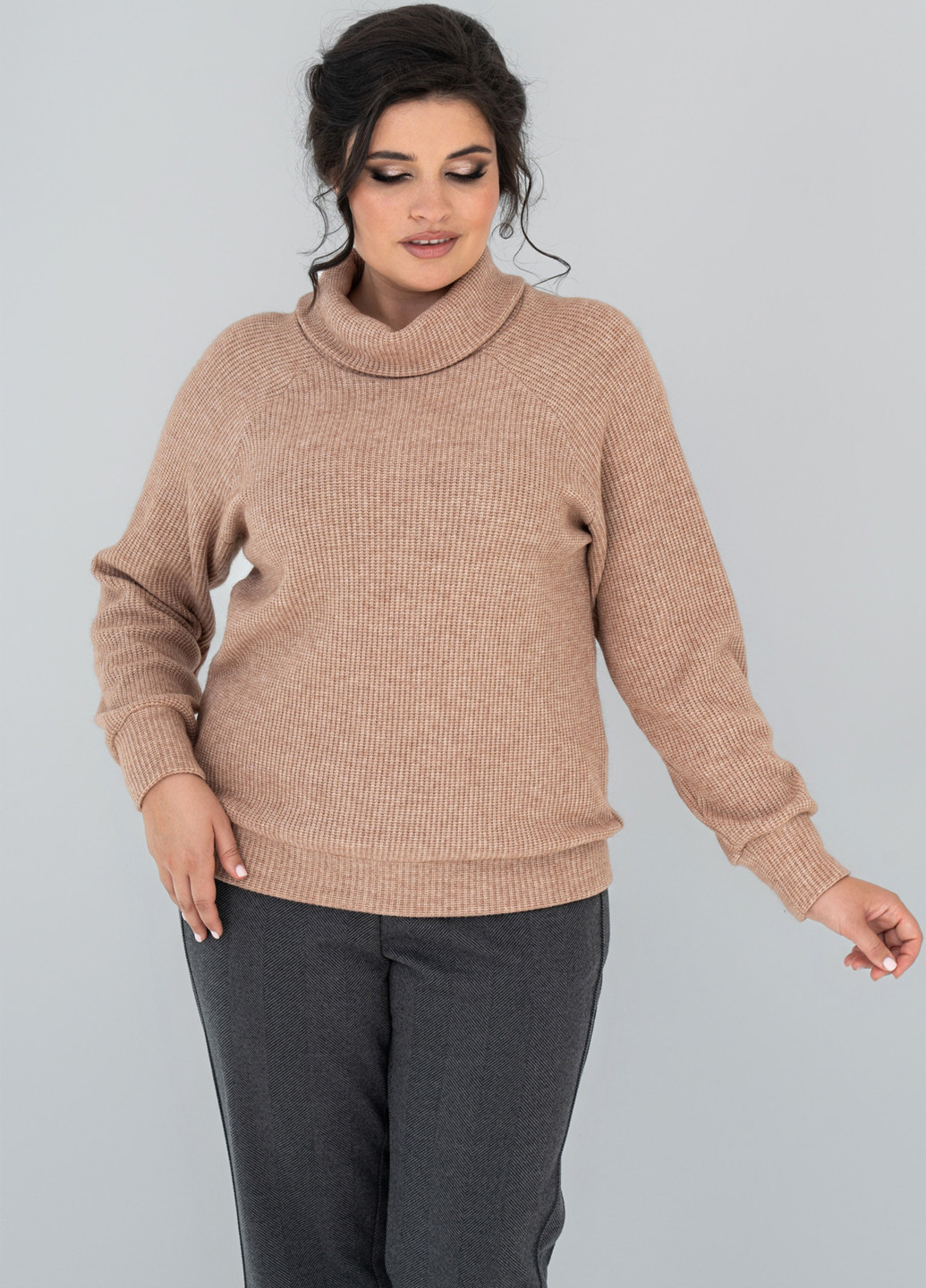 Світло-коричневий зимовий светр A'll Posa