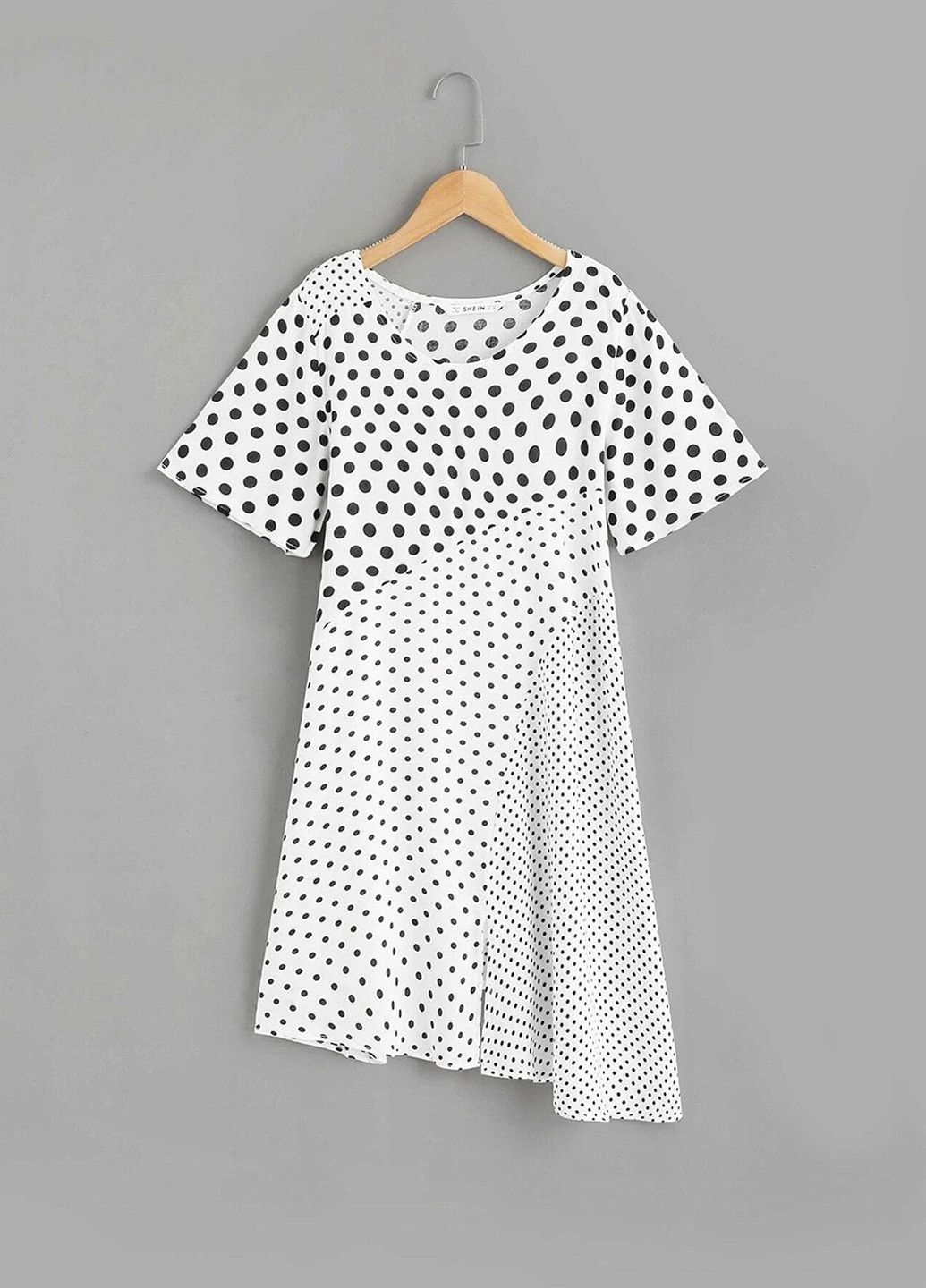 Чорно-біла плаття, сукня SHEIN (243183967)