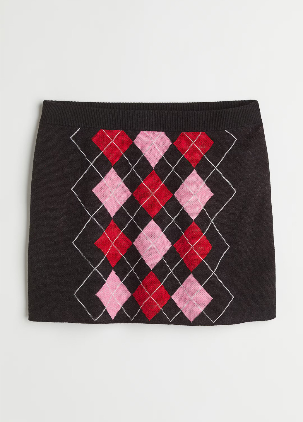 Разноцветная кэжуал с геометрическим узором юбка H&M