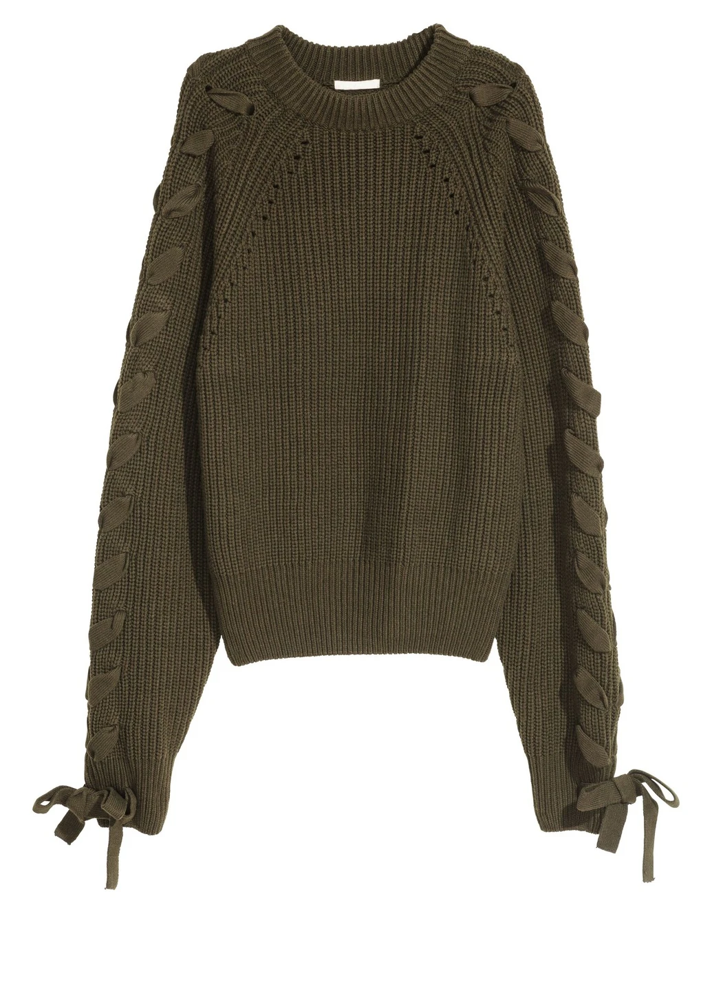 В'язаний джемпер зі шнурівкою H&M (250139975)