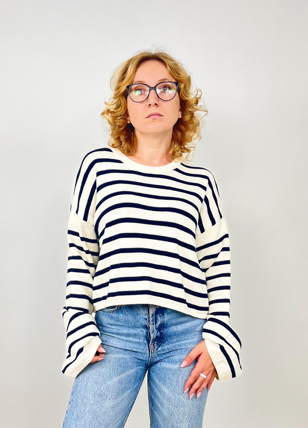 Чорно-білий демісезонний джемпер джемпер Monki